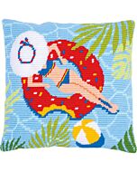 Vervaco Schuine spansteekkussen pakket Zwembad pn199429