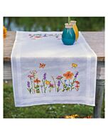 Vervaco tafelloper Lavendel en veldbloemen borduren PN-0199508 voorbedrukt.