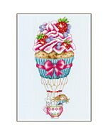 Vervaco borduurpakket Cupcake ballon PN-0199542 telpatroon