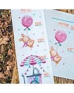 Vervaco borduurpakket groeimeter ijsjeskar PN-0200140 telpatroon