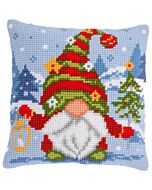 Vervaco borduurkussenpakket gnome alone PN-0201601 voorbedrukt