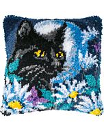 Vervaco smyrnapakket knoopkussen poes in de nacht PN-0202250 voorbedrukt