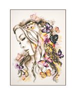 Lanarte borduurpakket Madame butterfly PN-0202262 telpatroon