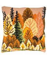 Vervaco borduurkussenpakket herfstbos PN-0202267 voorbedrukt (kussenrug en opvulkussen apart verkrijgbaar)