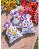 Vervaco borduurpakket kruidenzakjes 3 st. lavendel PN-0203249 telpatroon
