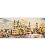 Lanarte borduurpakket stadszicht van Gent PN-0205236 telpatroon is een borduurpakket van de serie Classic.