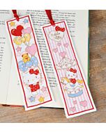 Vervaco borduurpakket 2st. boekenleggers Hello kitty PN-0205308 telpatroon