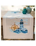 Vervaco borduurpakket tafelloper marine PN-0206193 voorbedrukt