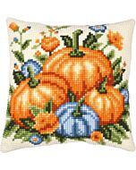 Vervaco borduurkussenpakket pompoenen PN-0207237 voorbedrukt (kussenrug en opvulkussen apart verkrijgbaar)
