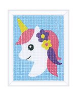 Vervaco kinder borduurpakket eenhoorn PN-0207562 voorbedrukt