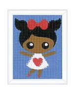 Vervaco kinder borduurpakket meisje PN-0207567 voorbedrukt