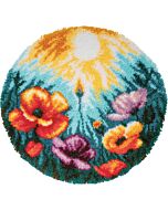 Vervaco smyrnapakket knoopkleed klaprozen PN-0207606 voorbedrukt