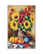 Lanarte borduurpakket 'Herfst stilleven' PN-0212716 evenweave telpatroon