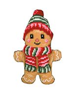 Vervaco borduurkussenpakket Gingerbread mannetje PN-0214528 voorbedrukt incl. kussenrug (excl. vulling)