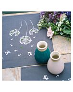 Vervaco borduurpakket placemat 2st. 'Paardenbloem/Pluisjesbloem' PN-0214749 voorbedrukt