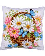 Vervaco borduurkussenpakket mand met bloemen PN-0214836 voorbedrukt