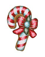 Vervaco borduurkussenpakket Kerst zuurstok PN-0215331 voorbedrukt incl. kussenrug (excl. vulling)