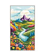 Vervaco borduurpakket rivierlandschap PN-0215345 telpatroon