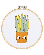 Vervaco borduurpakket Senseveria PN-0215394 incl. borduurring van Eva Mouton (telpatroon)