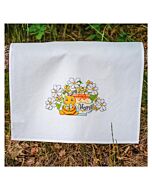 Vervaco borduurpakket theedoek blije bij PN-0215594 voorbedrukt