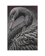 Lanarte borduurpakket zwarte zwaan PN-0216657 evenweave telpatroon