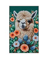 Vervaco borduurpakket alpaca tussen de bloemen PN-0217501 telpatroon