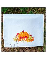 Vervaco borduurpakket theedoek herfst pompoenen PN-0217575 voorbedrukt
