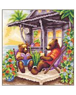 Lanarte borduurpakket beer-tastische vakantie PN-0217602 aida telpatroon