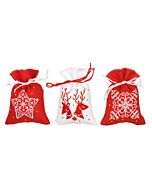 Vervaco borduurpakket kruidenzakjes kerst 3st. PN-0217816 telpatroon