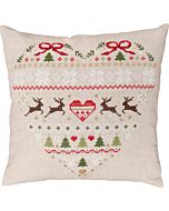 Vervaco borduurkussenpakket Kerstmis PN-0219159 voorbedrukt