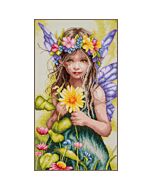 Lanarte borduurpakket bloemen elfje PN-0221123 evenweave telpatroon