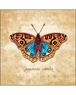 Lanarte borduurpakket junonia coenia vlinder PN-0222203 evenweave telpatroon