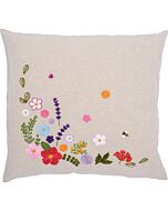 Vervaco borduurkussenpakket kleurrijke wereld PN-0222279 voorbedrukt