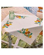 Vervaco borduurpakket tafelkleed herfstbos PN-0222656 voorbedrukt (ook verkrijgbaar in een tafelloper variant)