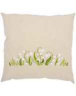 Vervaco borduurkussenpakket lelietje-van-dalen PN-0222848 voorbedrukt