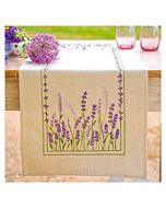 Vervaco borduurpakket tafelloper lavendel PN-0222932 voorbedrukt
