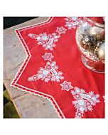 Vervaco borduurpakket tafelkleed met kant kerstboom PN-0223333 voorbedrukt