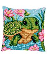 Vervaco borduurkussenpakket schildpadje PN-0228632 voorbedrukt