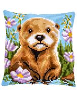 Vervaco borduurkussenpakket otter PN-0228642 voorbedrukt