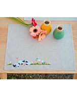 Vervaco borduurpakket placemat schaapjes in de wei 2st. PN-0237431 voorbedrukt