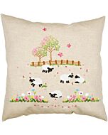 Vervaco borduurkussenpakket schaapjes in de wei PN-0237437 voorbedrukt