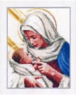 Borduurpakket Maria en Jezus van vervaco