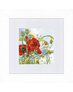  Borduurpakket klaprozen (poppies)