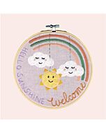 Restyle borduurpakket hele sunshine roze vrij borduren