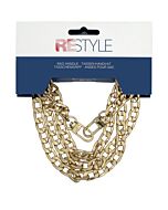 Restyle tassenketting 120cm goud kleurig