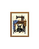 Riolis borduurpakket The Sewing Machine met poes borduren 857