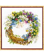 Riolis borduurpakket pink poppies 1775