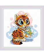 Riolis borduurpakket klein tijgertje 1976 telpatroon