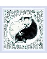 Riolis borduurpakket Yin & Yang Cats 2150