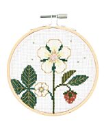 Rico Design borduurpakket aardbeienbloesem